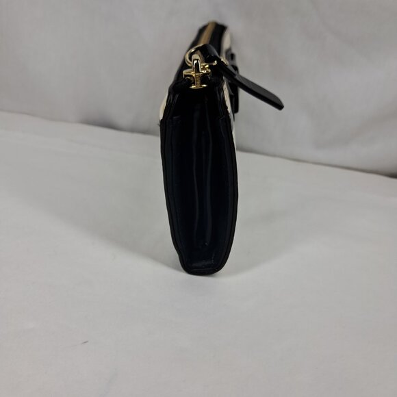 Kate Spade Chelsea Park Nisha Black Cream Bow & Stripe Wallet - Picture 5 of 12